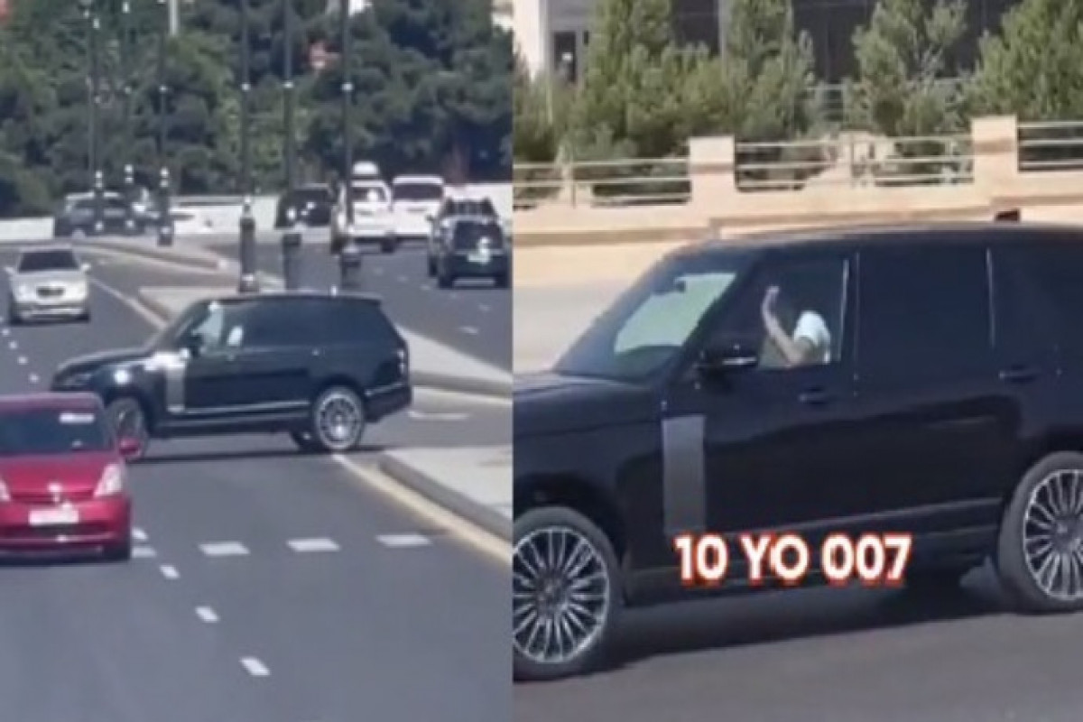 Возможно, владелец этого автомобиля в Баку  - фанат Джеймса Бонда, но от наказания это его не спасет – ВИДЕО 