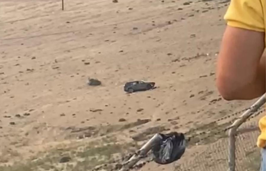 На Бакинской кольцевой дороге автомобиль упал в овраг -ВИДЕО 