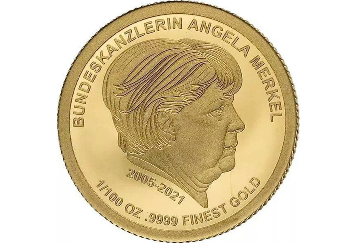 В Германии появились золотые монеты с портретом Меркель