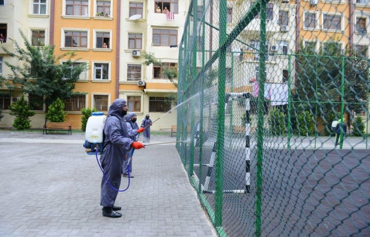В Баку продезинфицировано 550 улиц