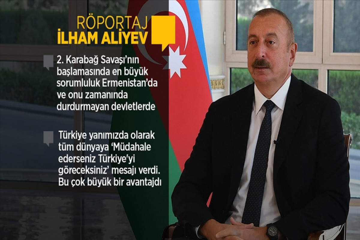 Ильхам Алиев дал интервью агентству «Анадолу»