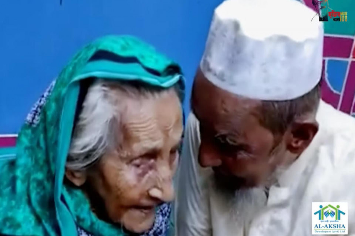 Столетняя мать встретилась со своим сыном после 72 лет разлуки