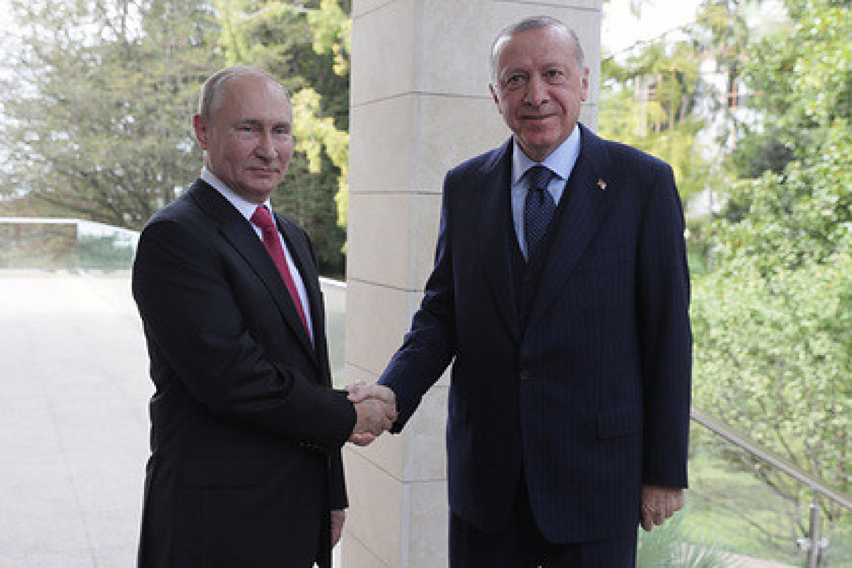 Эрдоган по-русски поблагодарил Путина за встречу