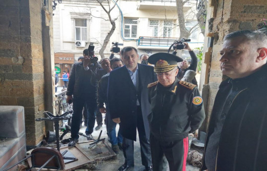 Кямаледдин Гейдаров посетил место взрыва -ФОТО 