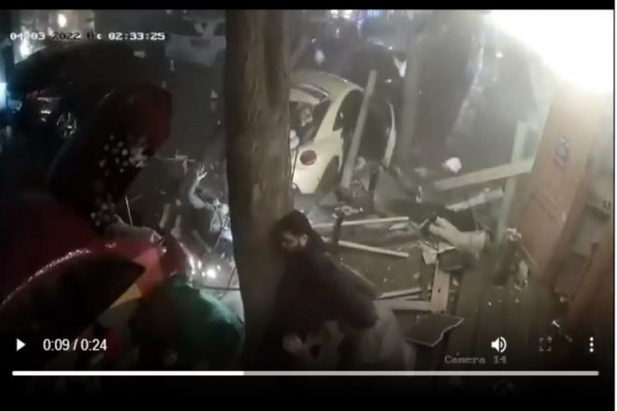 Момент взрыва в бакинском ночном клубе -ВИДЕО 