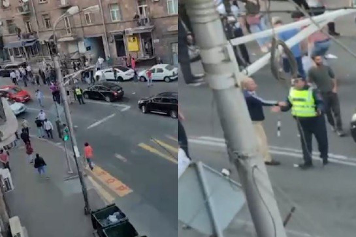 Полицейский автомобиль сбил женщину в центре Еревана-ВИДЕО 