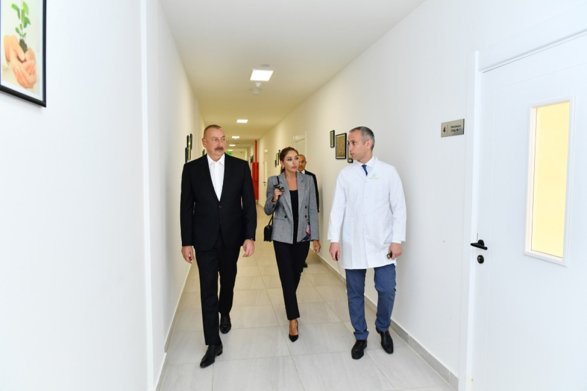 Ильхам Алиев и Мехрибан Алиева приняли участие в открытии перерабатывающего завода ООО «Азбадам»-ФОТО 