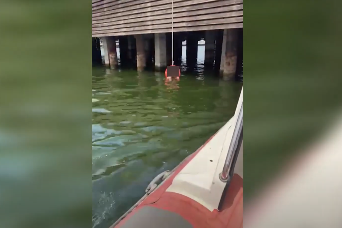 В Баку спасли женщину, пытавшуюся утопиться в море-ВИДЕО 