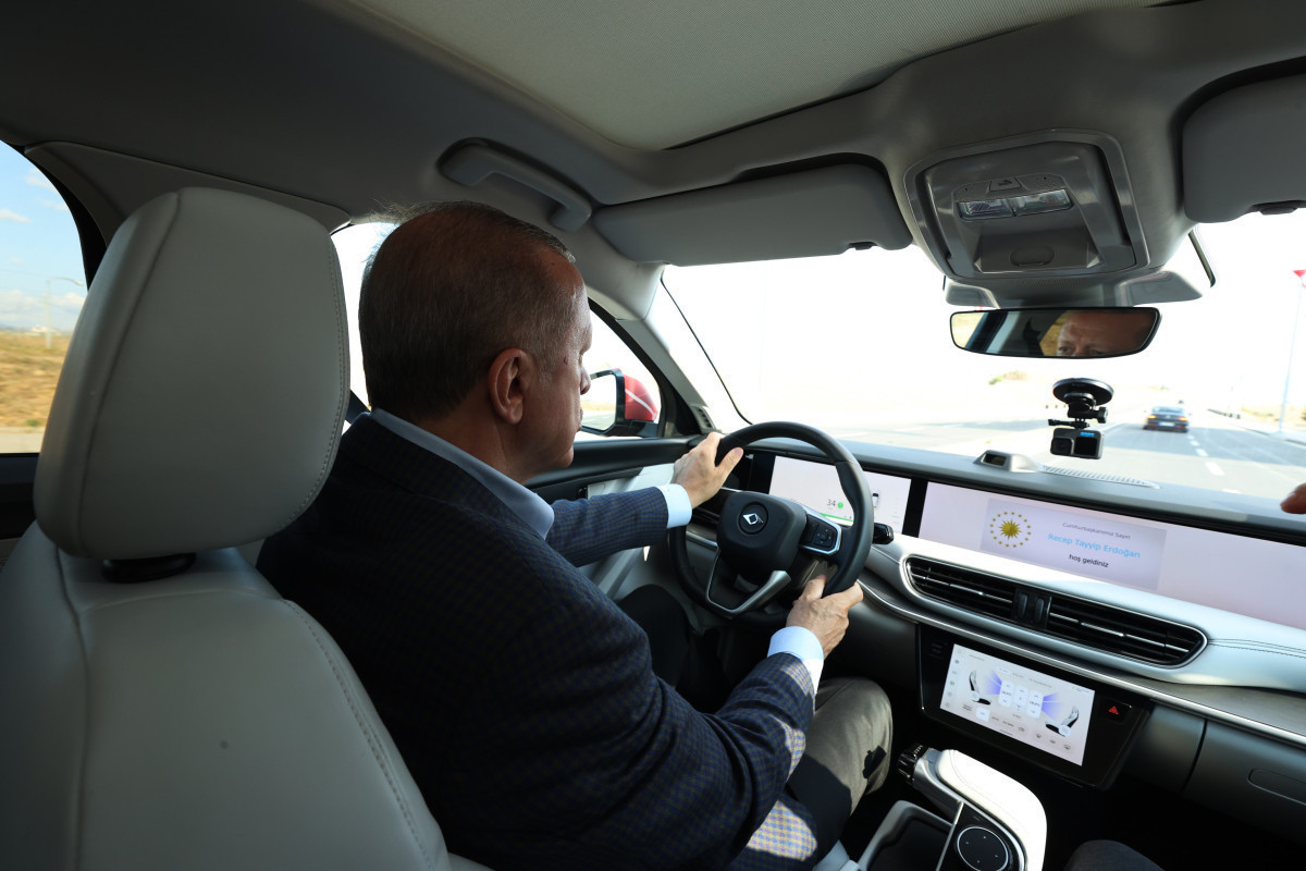 Президент Турции поделился видео тест-драйва автомобиля «Togg» -ФОТО -ВИДЕО 