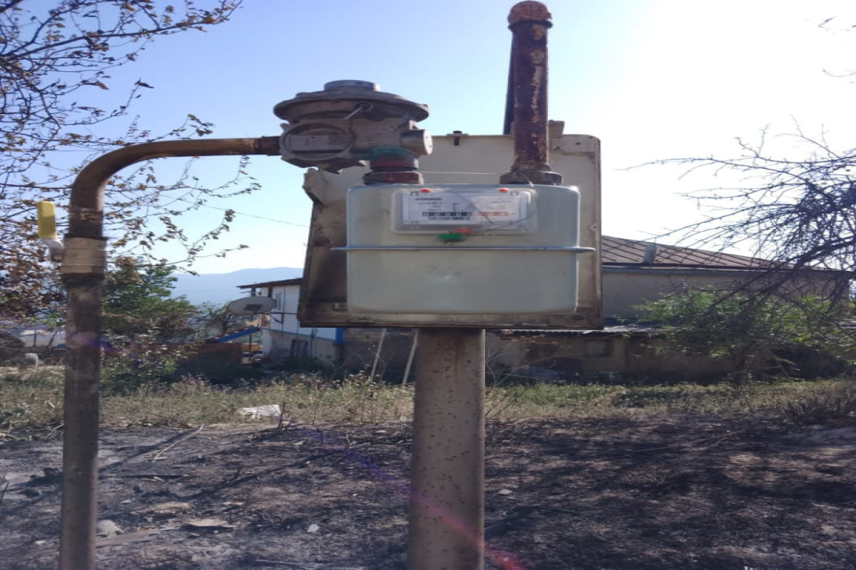 Пожар в Шабране нанес урон газовому хозяйству-ФОТО 