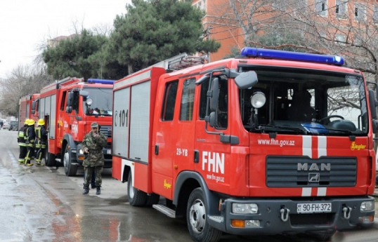 МЧС Азербайджана направило в Лачин бригады пожарных-ВИДЕО 