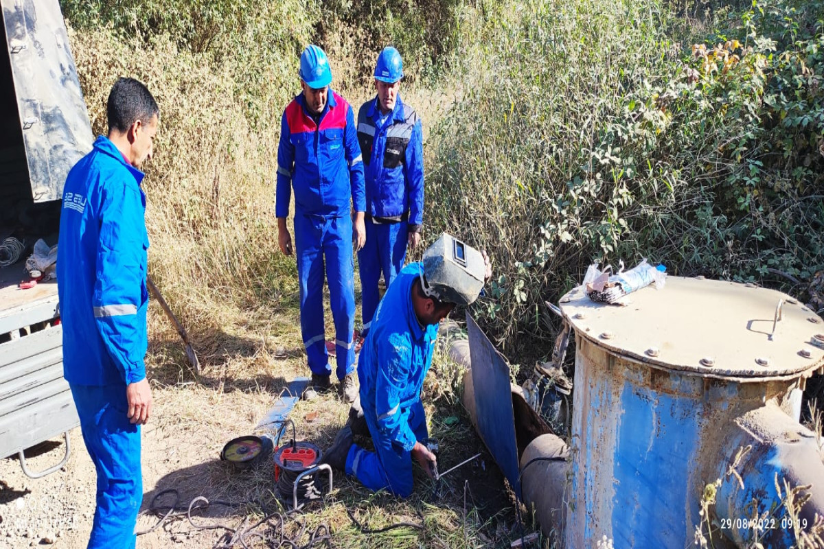 В Лачинском районе восстанавливается разрушенная армянами система водоснабжения-ФОТО 