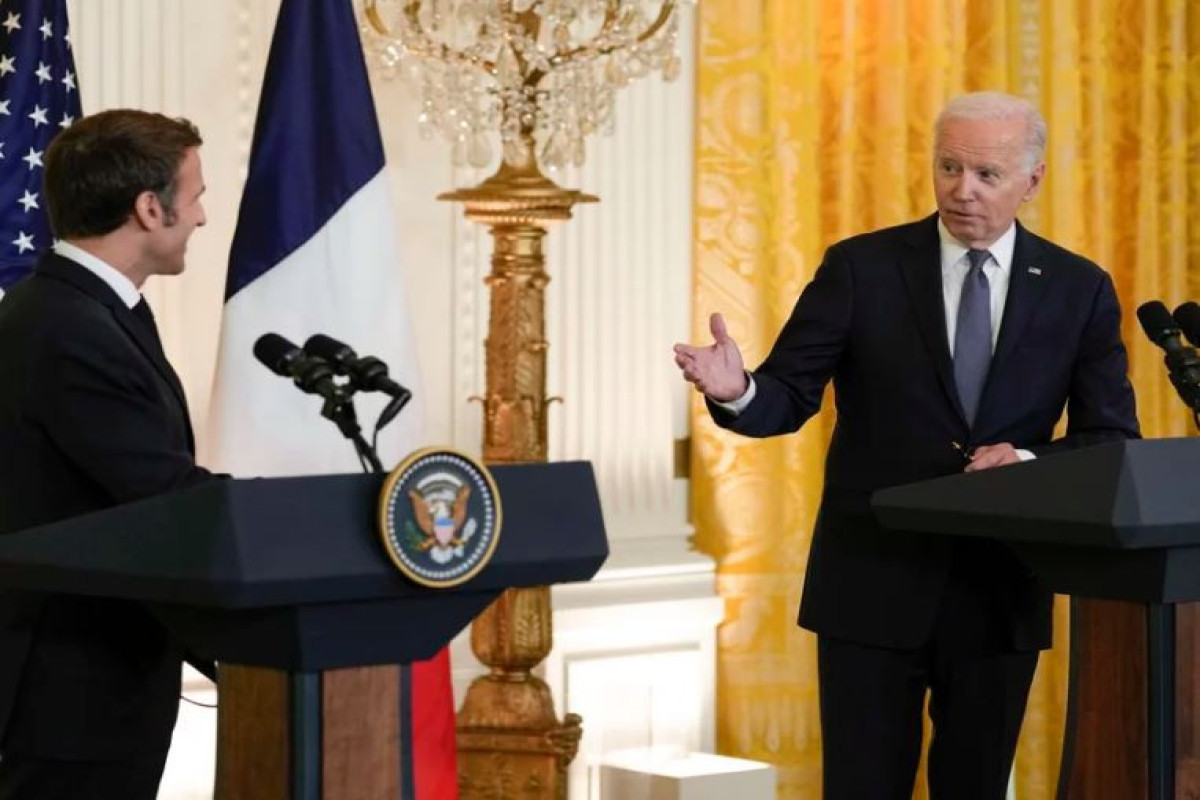 США и Франция продолжат помогать Украине сколько потребуется - Байден и Макрон выступили с совместным заявлением