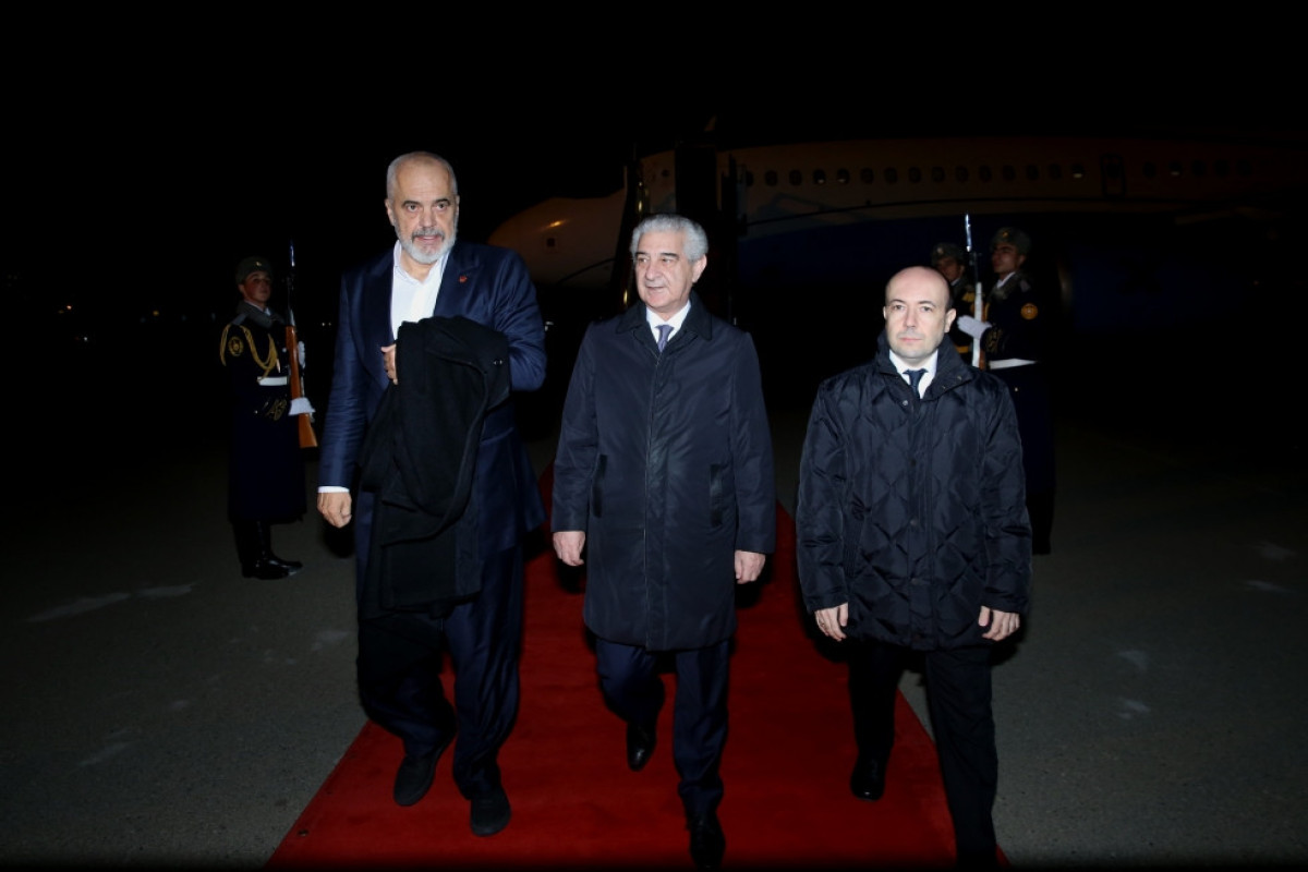Премьер-министр Албании прибыл с рабочим визитом в Азербайджан -ФОТО 