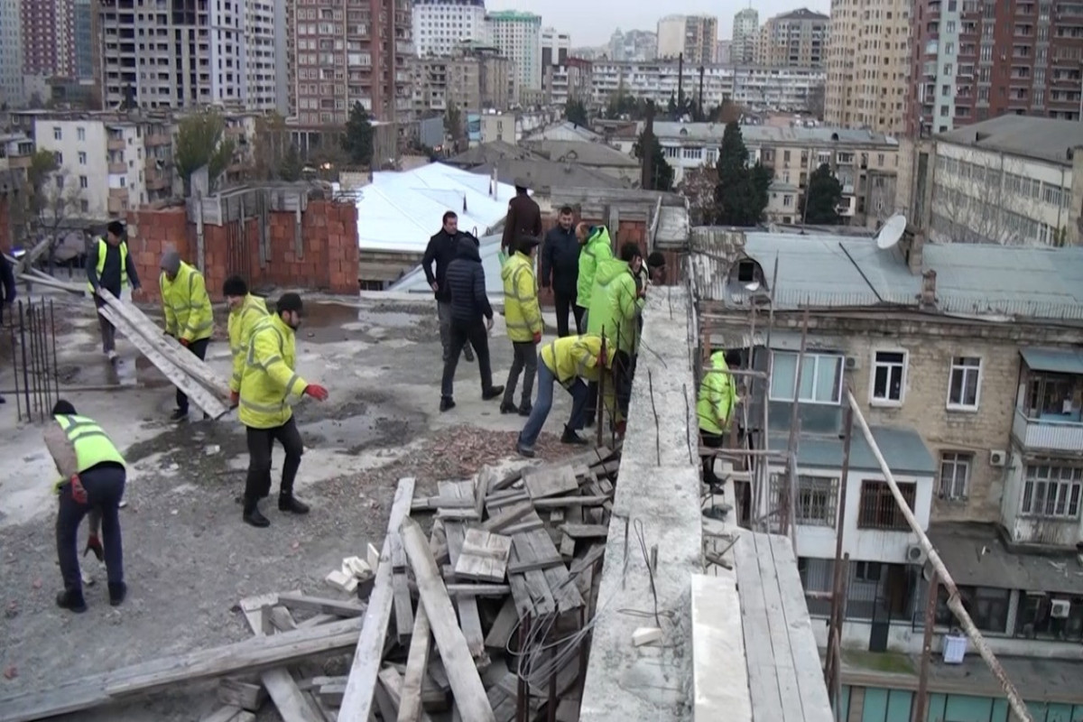 В Баку сносят незаконные постройки - ФОТО - ВИДЕО 