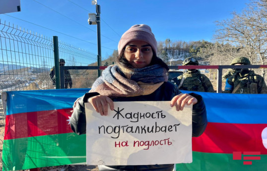 Участница акции на Лачинской дороге: Мы готовы создать условия для проезда автомобилей скорой помощи