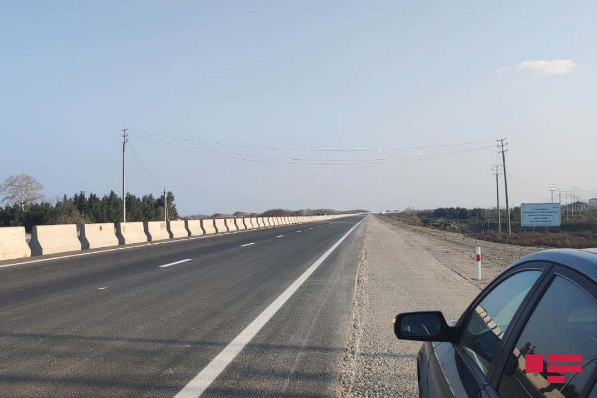 В эксплуатацию введен 64-километровый участок автомагистрали Баку-Губа-Россия-ФОТО 