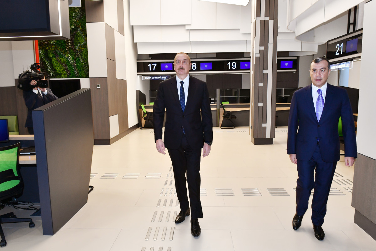 Ильхам Алиев принял участие в открытии Центра DOST №5 в Баку-ФОТО 