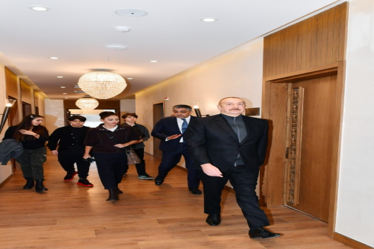 Президент Азербайджана и первая леди приняли участие в открытии комплекса отдыха «Шабран» -ФОТО 