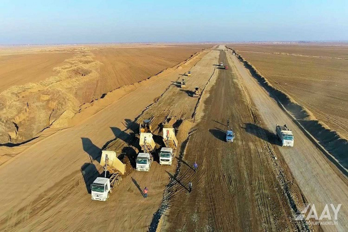 Начато строительство автомобильной дороги Агдам-Физули -ФОТО -ВИДЕО 