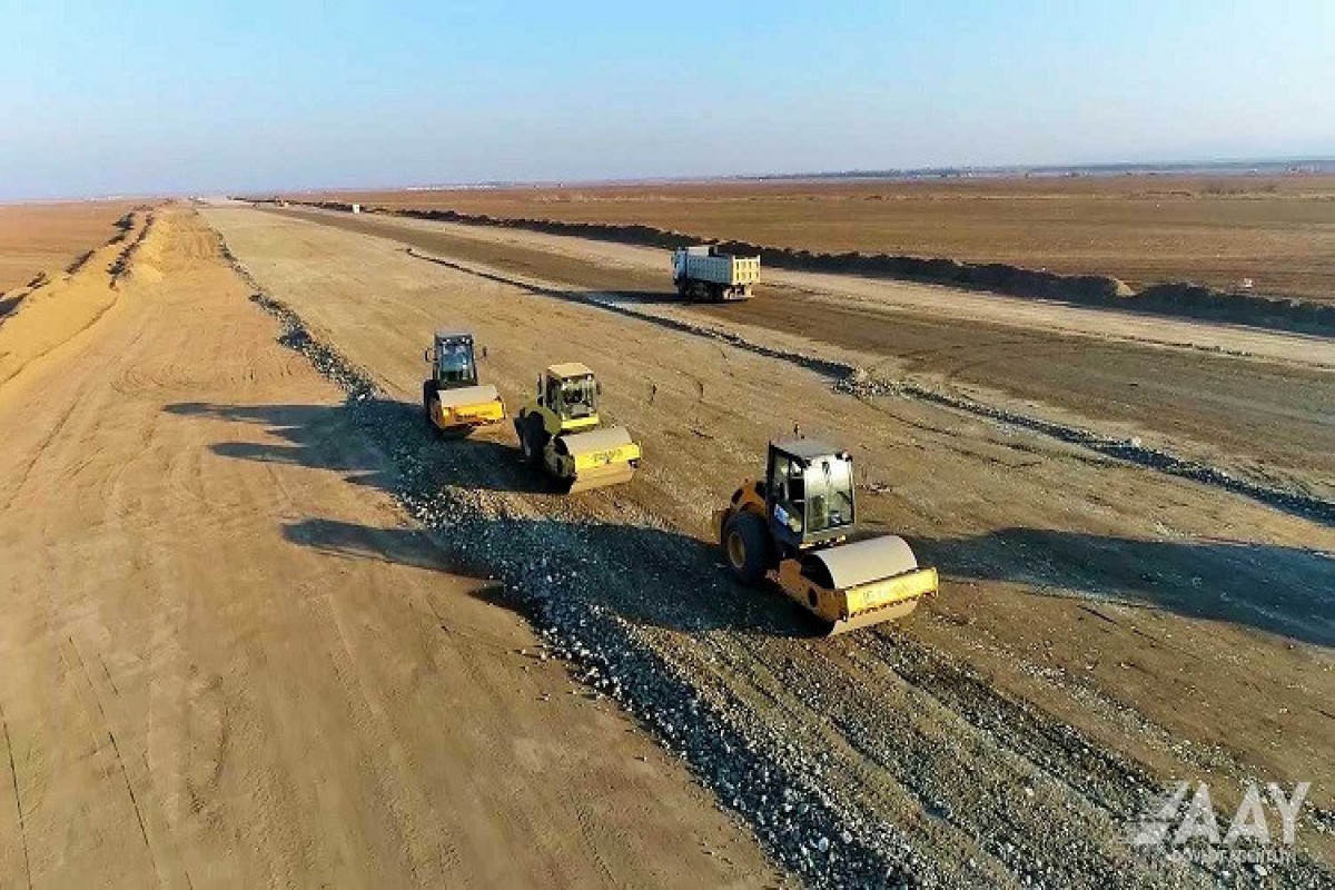 Начато строительство автомобильной дороги Агдам-Физули -ФОТО -ВИДЕО 