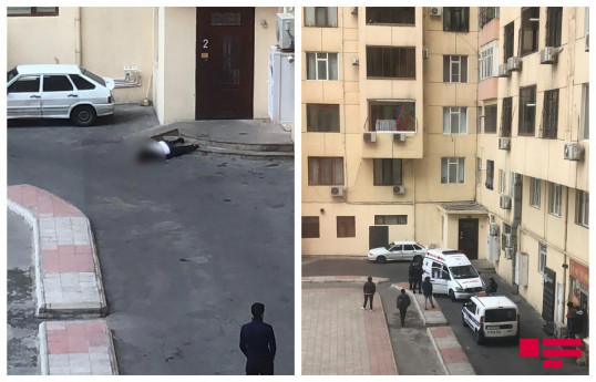 В Баку мужчина бросился с 9 этажа-ФОТО 