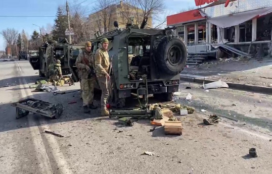 В соцсетях продемонстрировали уничтоженную в Харькове российскую технику -ВИДЕО 