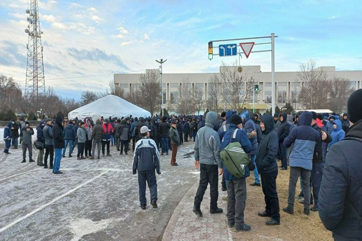 В столице Казахстана задержали участников несанкционированного митинга