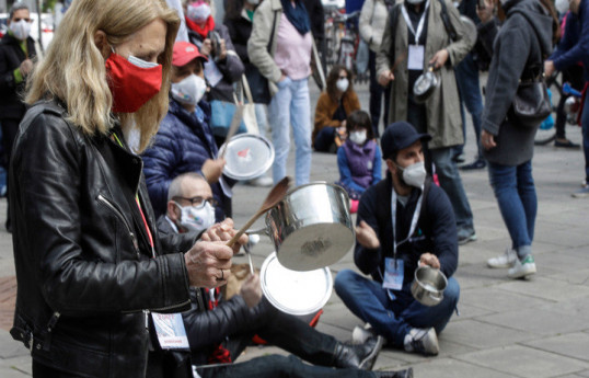 В Риме проходит многотысячная акция против COVID-сертификатов
