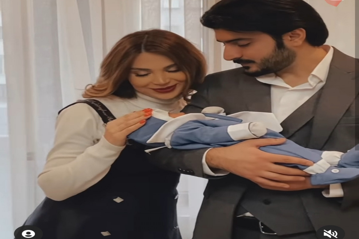 Звездная пара Азербайджана показала трогательное видео новорожденного сына-ВИДЕО 