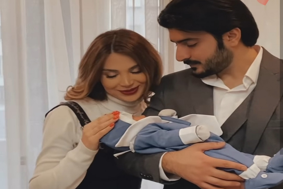 Звездная пара Азербайджана показала трогательное видео новорожденного сына-ВИДЕО 