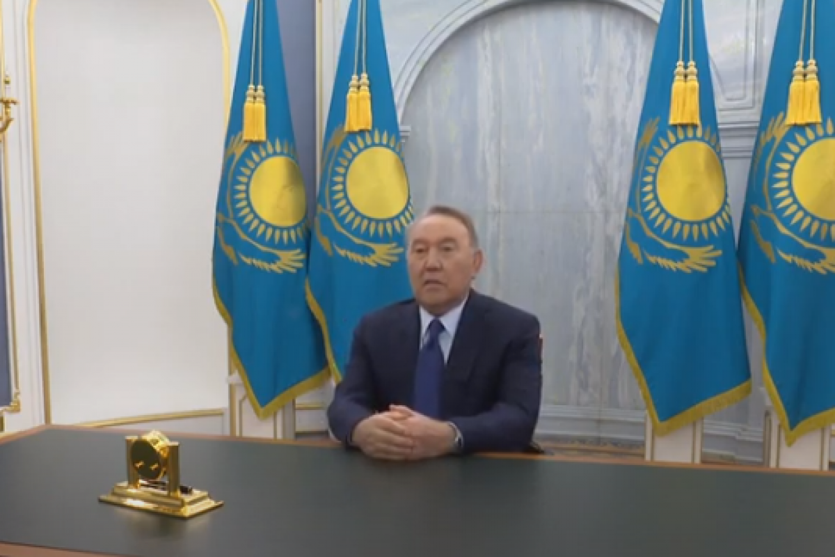 Назарбаев впервые после январских событий выступил перед народом-ВИДЕО 