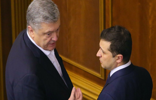 Петр Порошенко и Владимир Зеленский