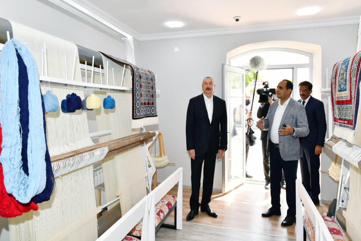 Президент Ильхам Алиев посетил поселок Раманы-ФОТО 