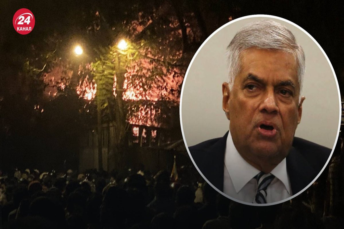 Протестующие на Шри-Ланке подожгли дом премьер-министра-ВИДЕО 
