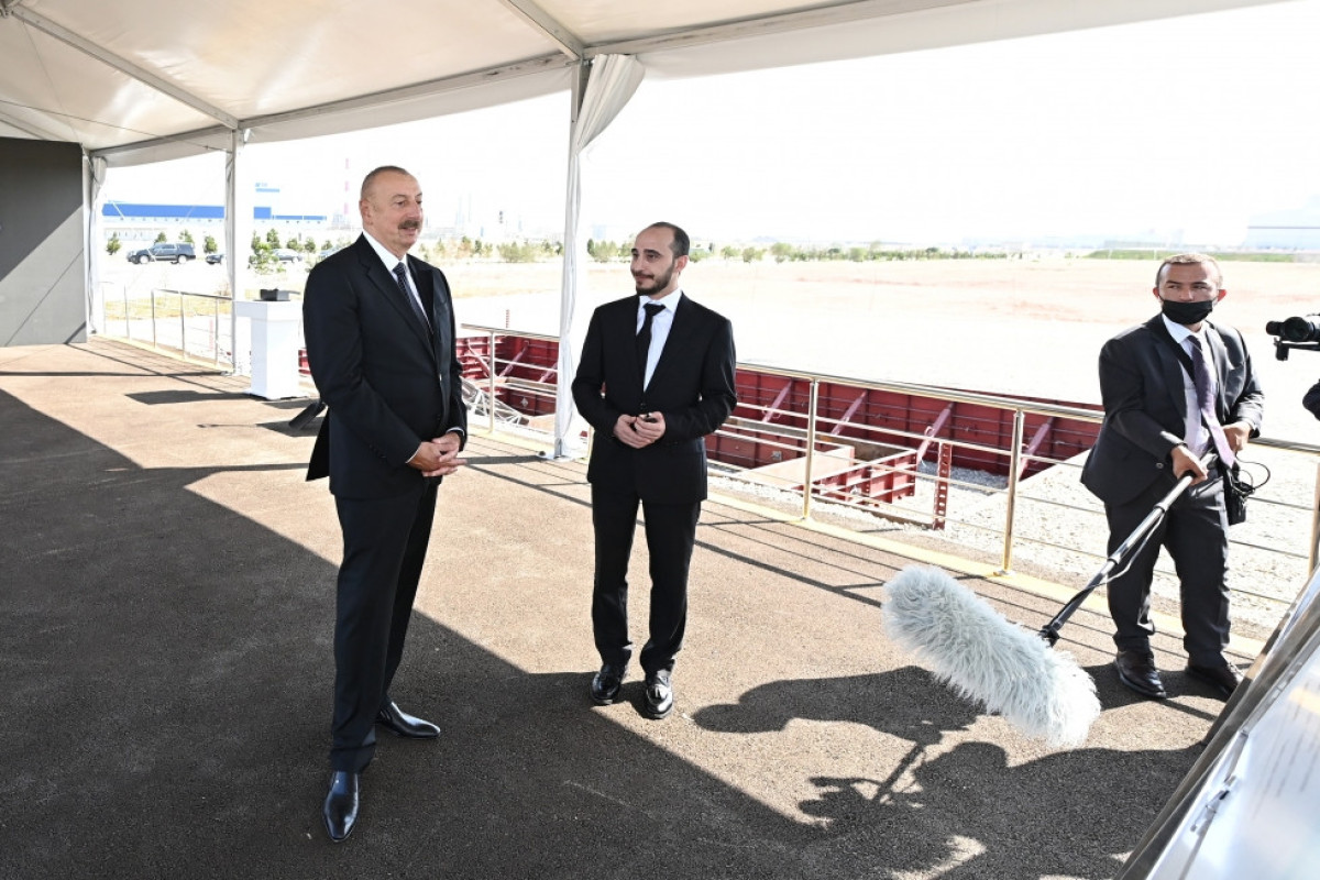 Президент Ильхам Алиев посетил Сумгайыт-ФОТО 