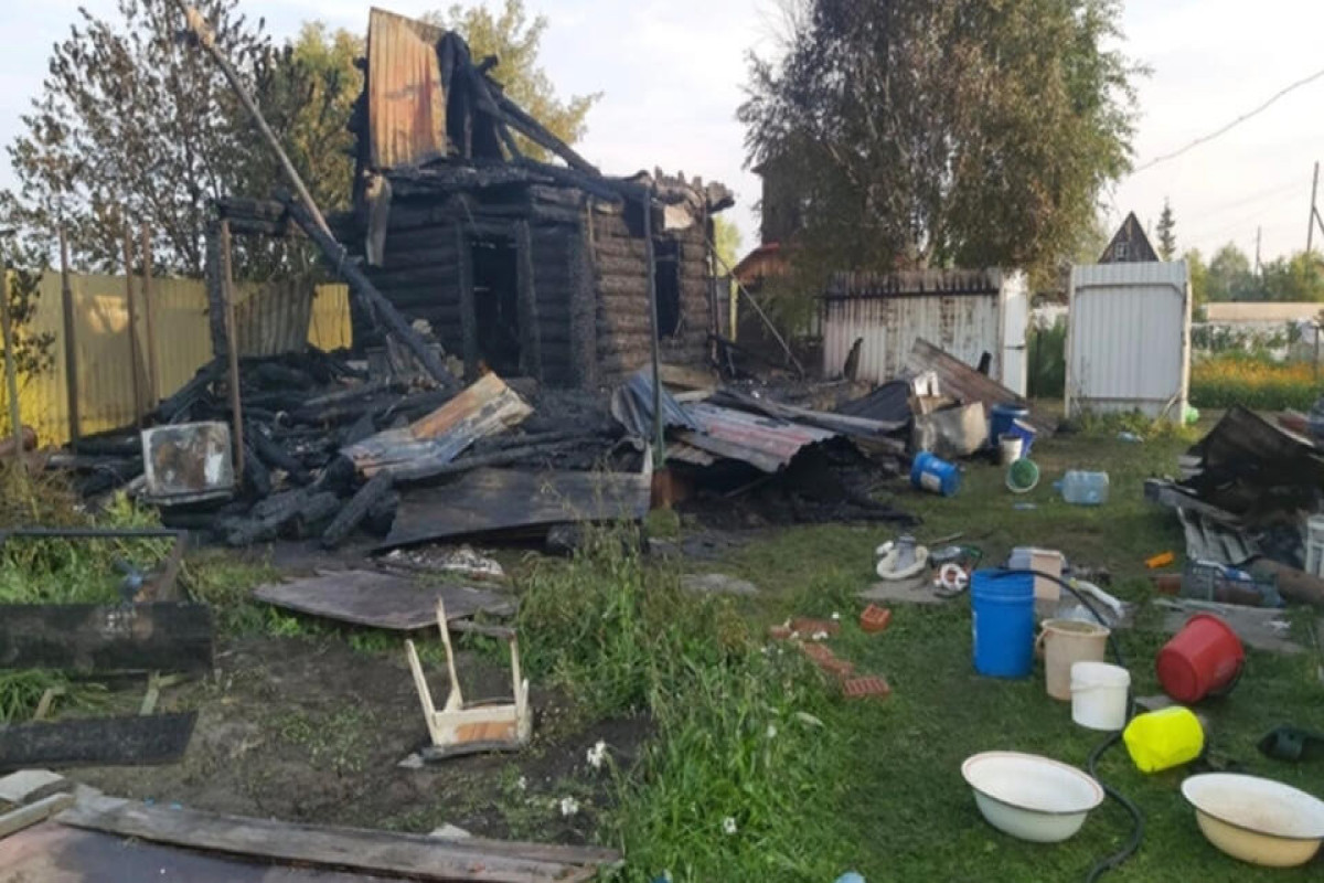Пожар под Новосибирском оборвал жизни двух детей