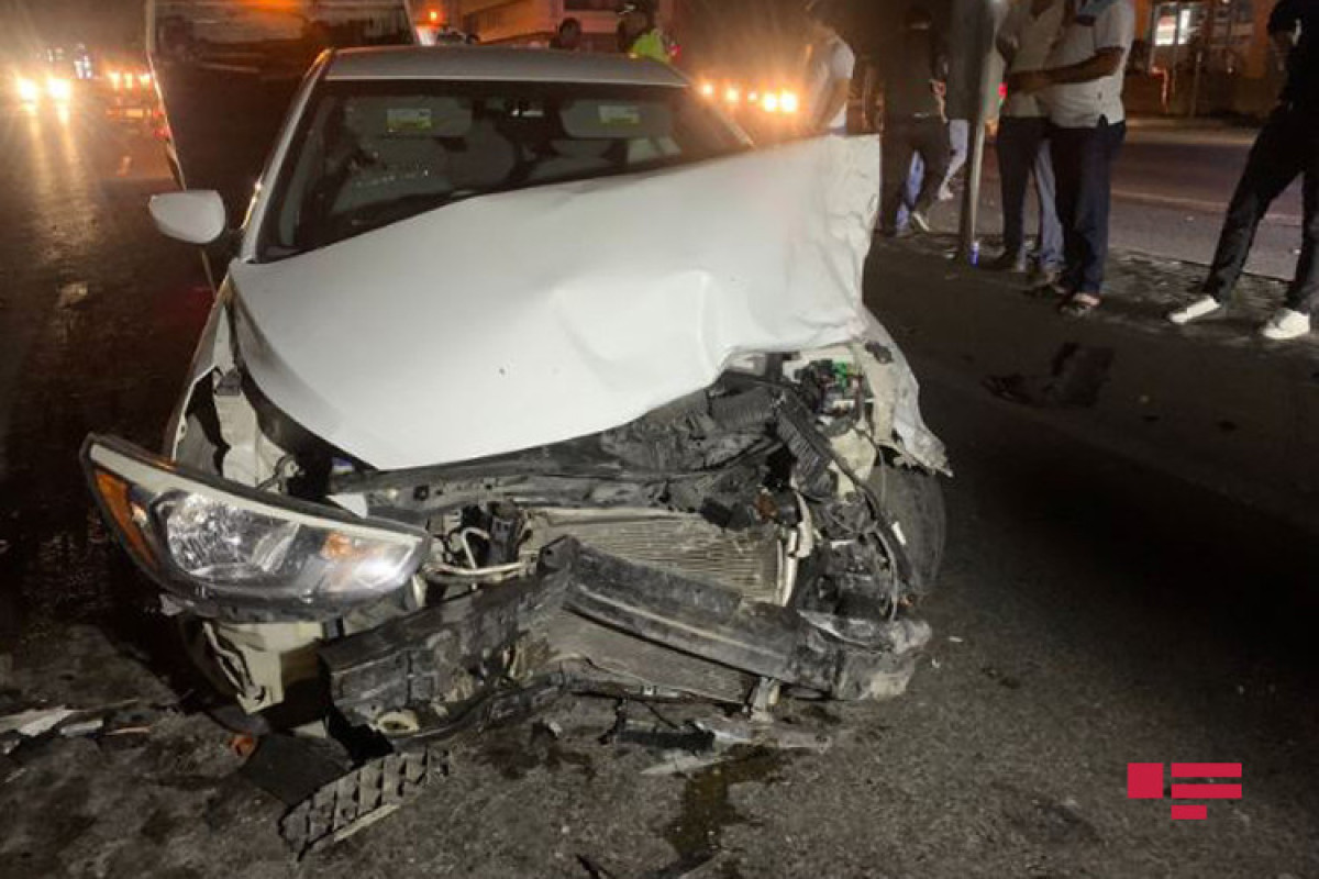 В Баку столкнулись четыре автомобиля, есть пострадавшие-ФОТО -ВИДЕО 