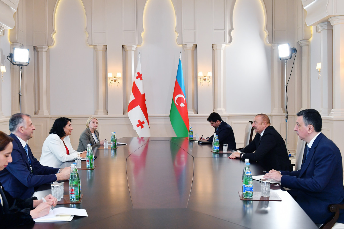 Ильхам Алиев встретился с Саломе Зурабишвили