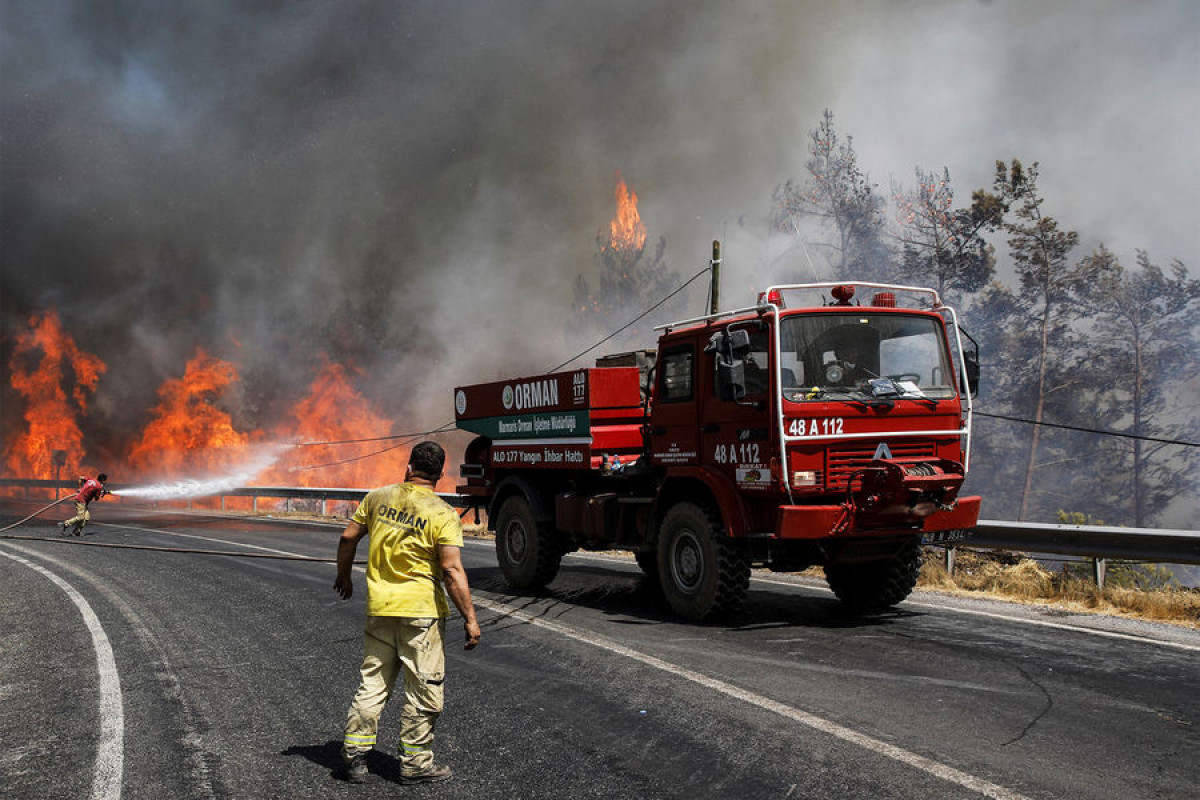 Турецкие власти имеют подозрения о диверсии в связи с лесными пожарами в Мармарисе