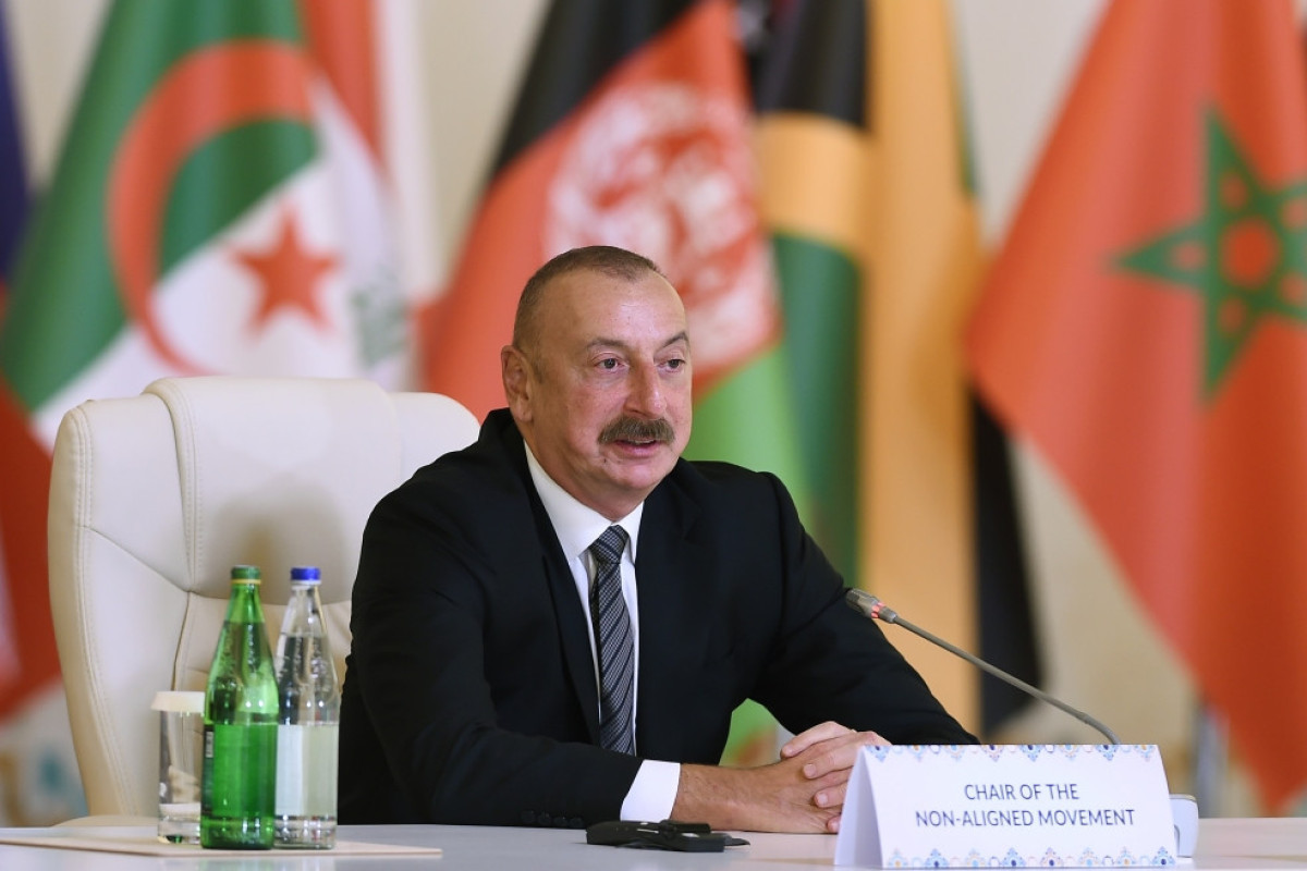 Ильхам Алиев на Бакинской конференции Парламентской сети ДН