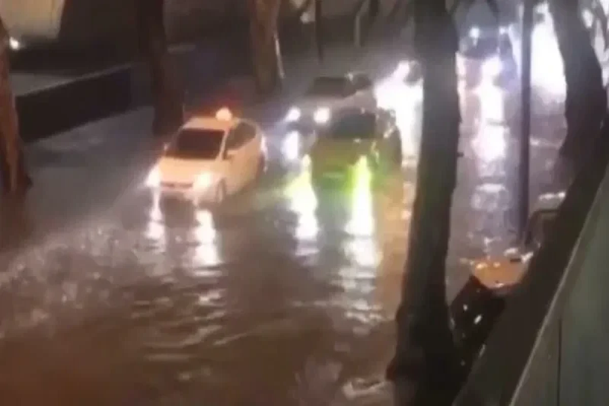 Ливень вызвал наводнение в Тбилиси-ВИДЕО 