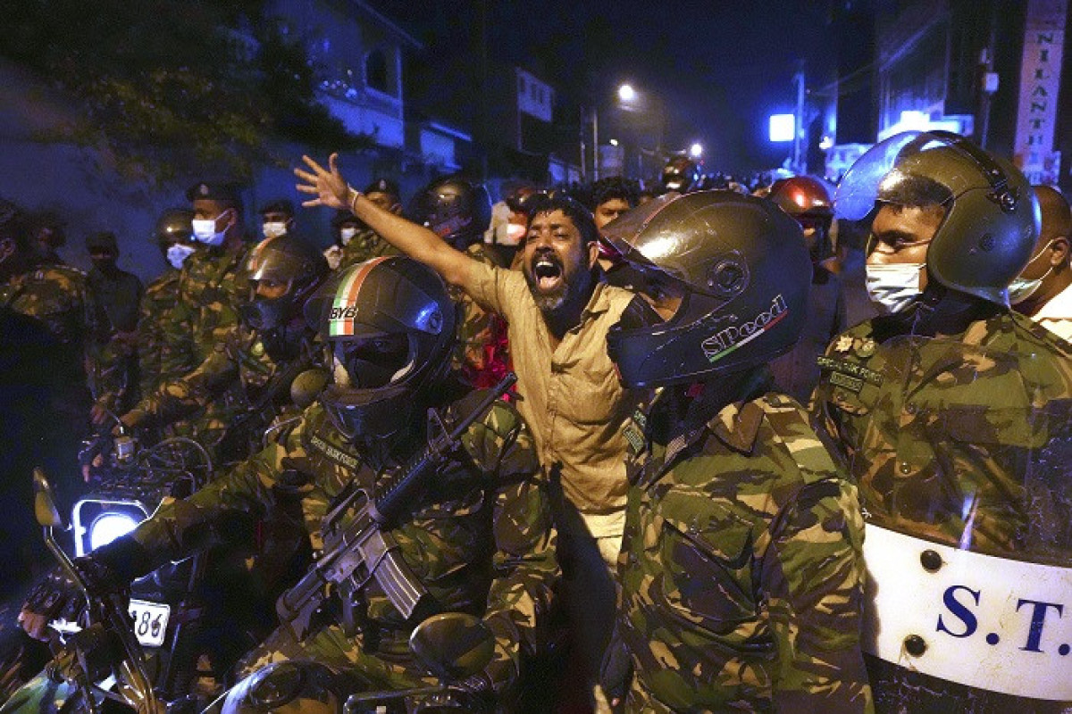 Протесты в Коломбо/ТАСС
