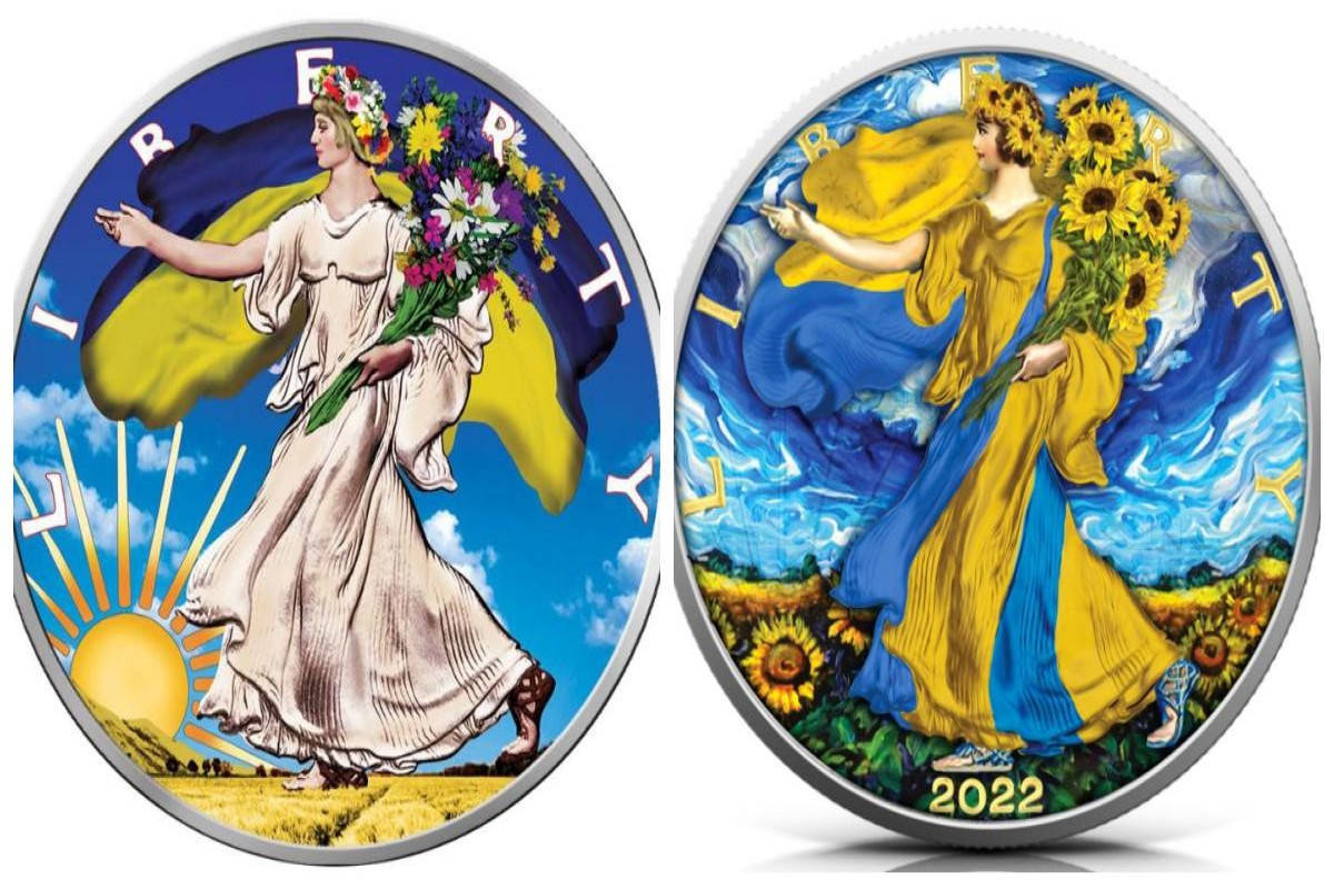 В США выпущены памятные монеты с украинской символикой-ФОТО 