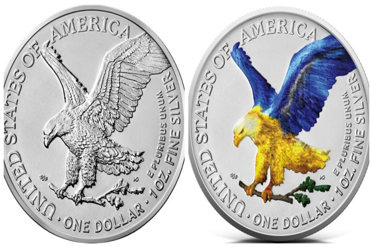 В США выпущены памятные монеты с украинской символикой-ФОТО 