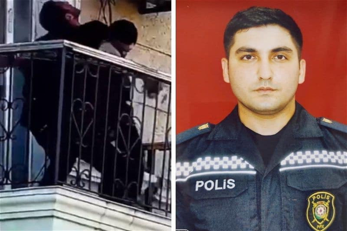 В Баку полицейский вынес потерявшего сознание мужчину из горящего дома-ВИДЕО 