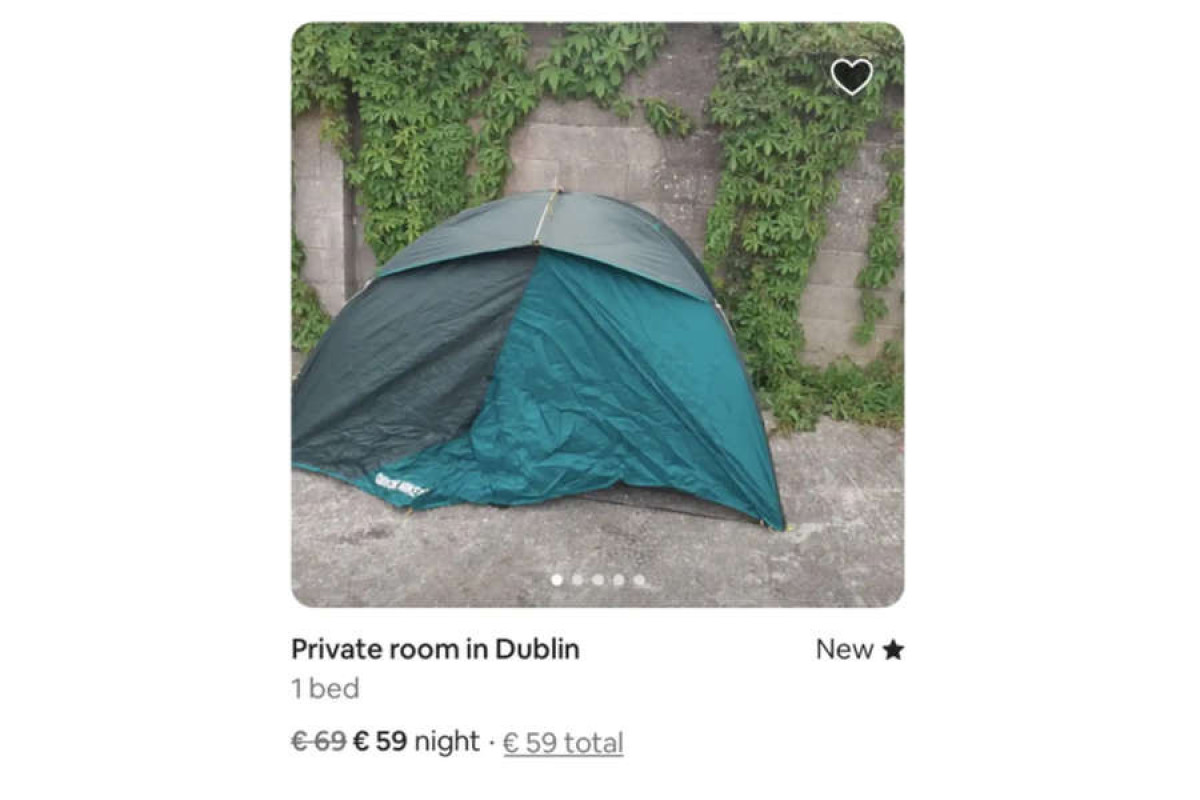 Ирландец, сдающий на Airbnb палатку по цене $74 за ночь, разозлил соцсети