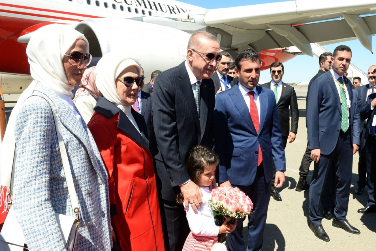 Реджеп Тайип Эрдоган прибыл в Азербайджан -ФОТО 