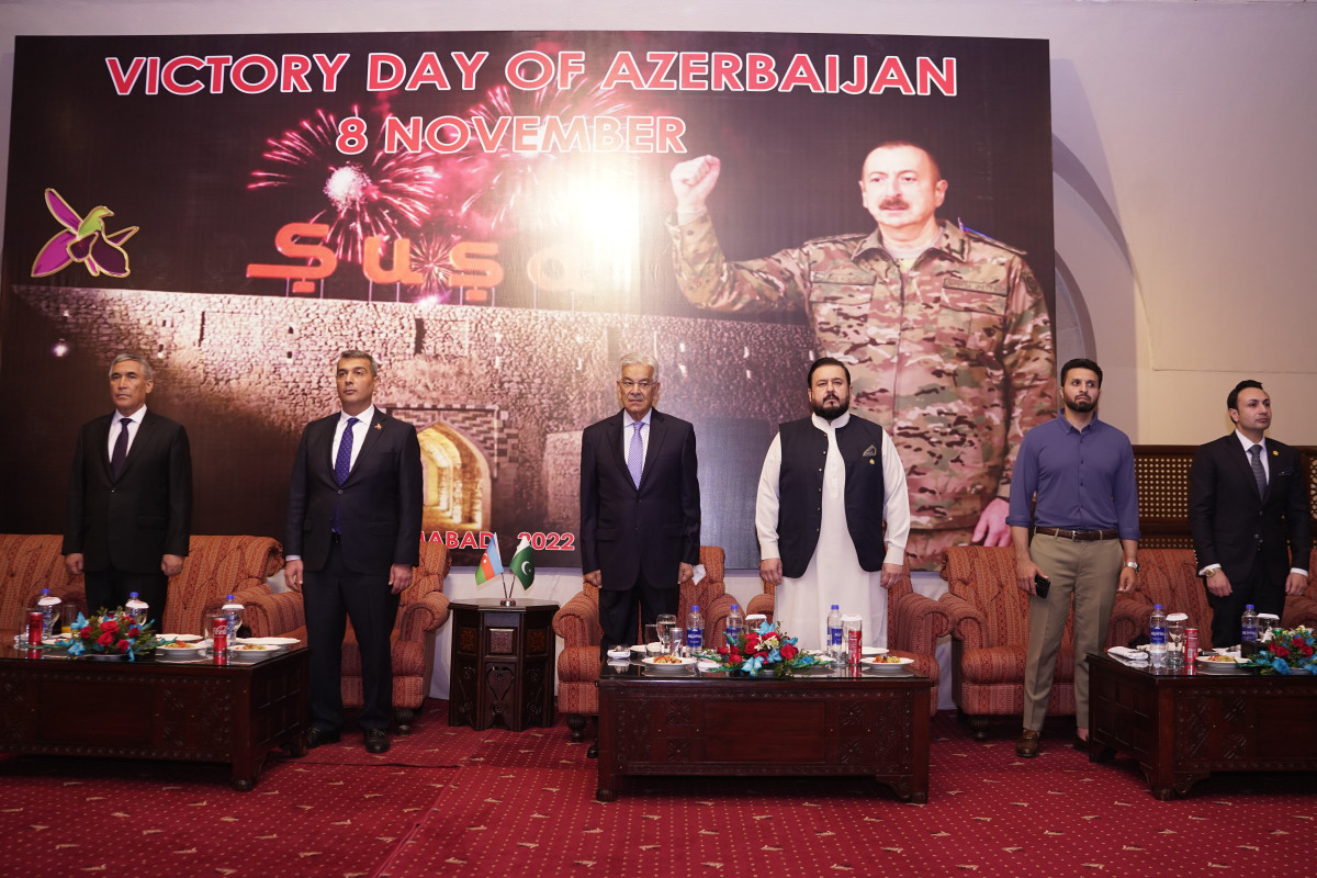 Министр обороны Пакистана принял участие в приеме, организованном в честь Дня победы Азербайджана