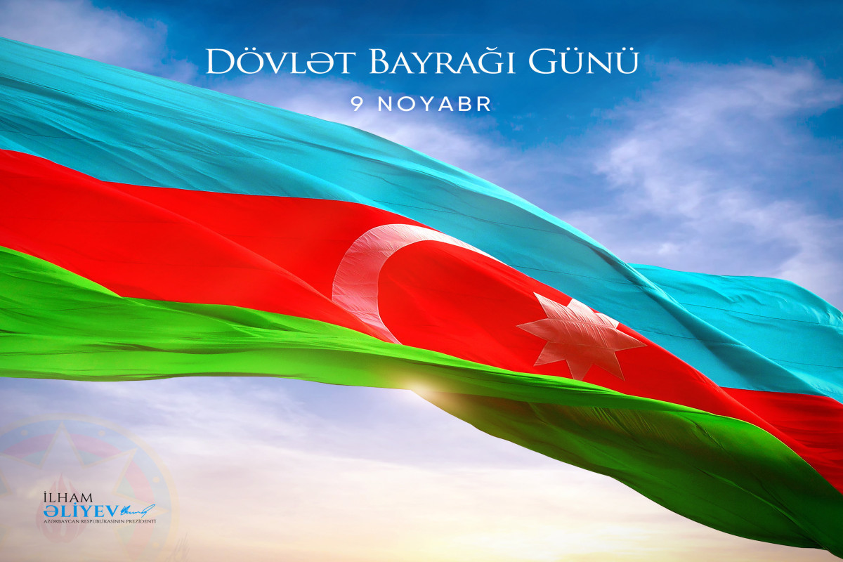 Ильхам Алиев поделился публикацией в связи Днем Государственного флага-ФОТО 